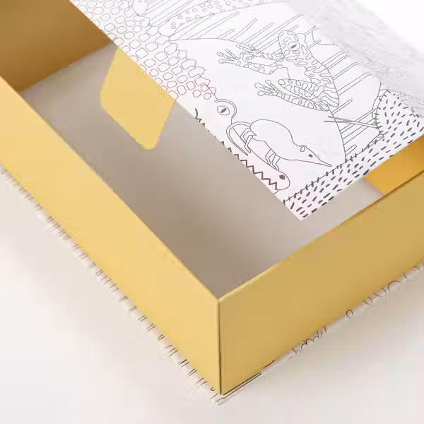 Упаковка 2 из 1 для IKEA - схема-чертеж с размерами