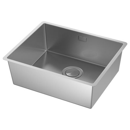Одинарная врезная мойка НОРРШЁН, нержавеющ сталь (54x44 см)