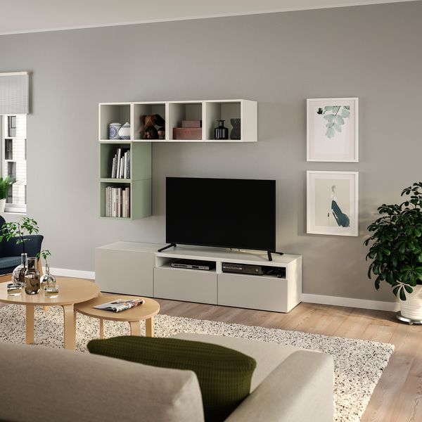 Комбинация для ТВ, 180x40x170 cm IKEA EKET ЭКЕТ, BESTÅ БЕСТО 194.407.30 - фото 3