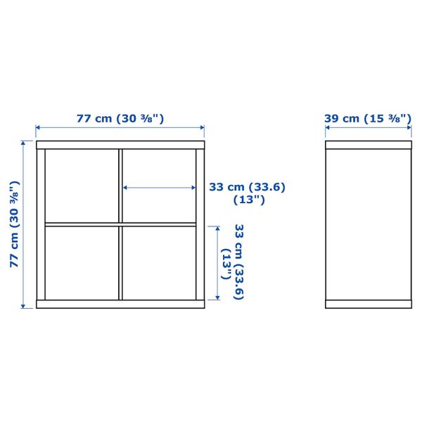Стеллаж, белый 77x77 см IKEA KALLAX КАЛЛАКС 203.795.81 - фото 7