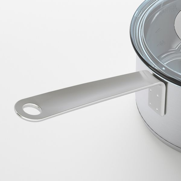 Ковш с крышкой, нержавеющая сталь/стекло 2 л IKEA IKEA 365+ ИКЕА/365+ 203.734.66 - фото 6