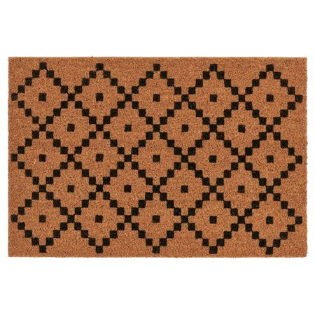 Придверный коврик, естественный, черный, 40x60 см IKEA SNABBKÖP 105.874.20