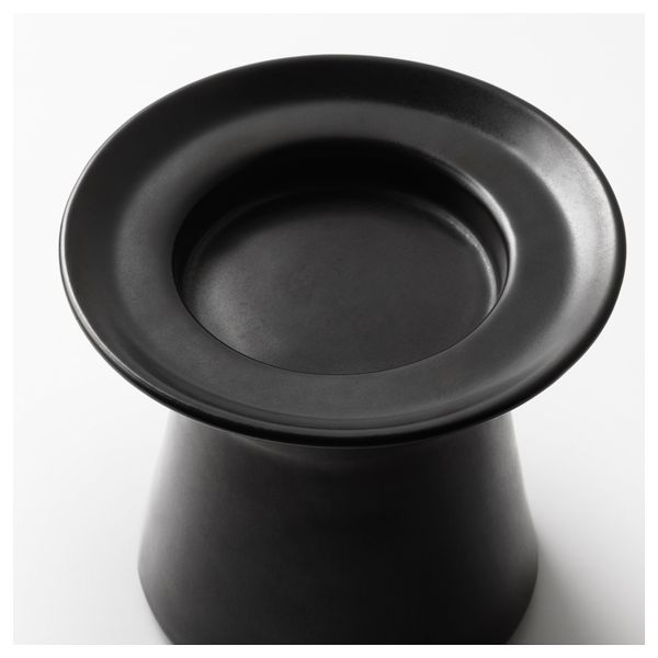 Подсвечник для формовой свечи СИННЕСРО, темно-серый (12 см) - фото 3