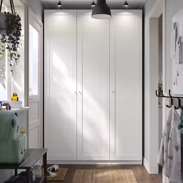 PAX / GULLABERG Гардероб, комбинация - белый/белый 150x60x236 см - фото 4