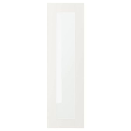 Стеклянная дверь, белый 30x100 см IKEA SÄVEDAL СЭВЕДАЛЬ 203.672.67