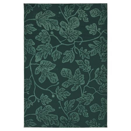 Ковер, короткий ворс, зеленый 133x195 см IKEA ХИЛЬДИГАРД 404.567.43