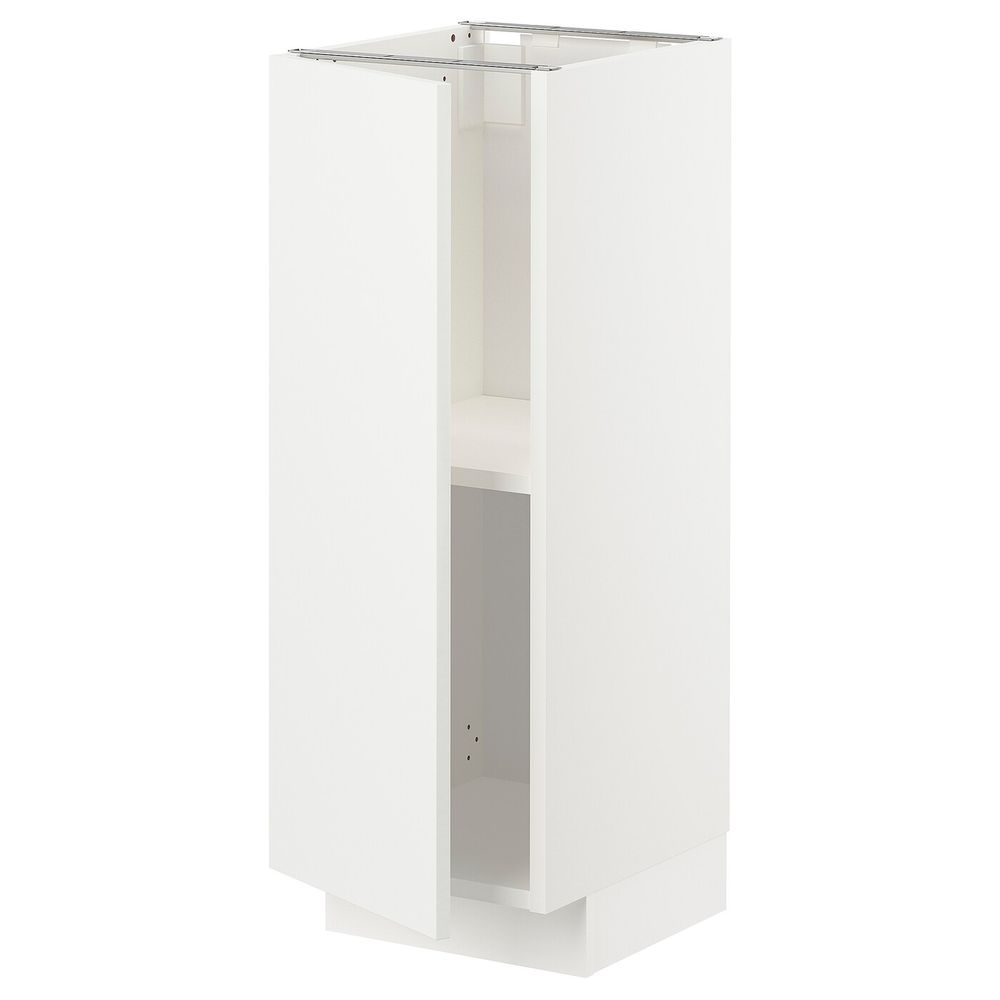 Напольный шкаф с полками, белый/Хэггеби белый 30x37 см IKEA METOD МЕТОД 793.012.60 - схема-чертеж с размерами