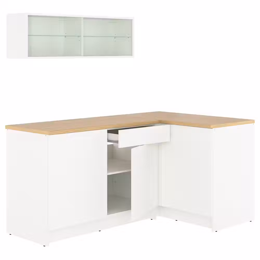 KNOXHULT Угловая кухня - белый каркас - фото 1