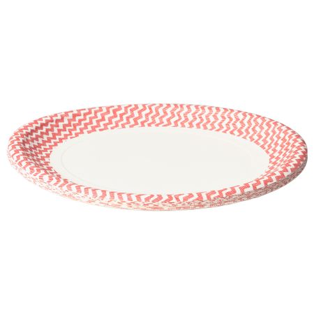 Тарелка бумажная СОММАР 2016, красный, белый (26 см)