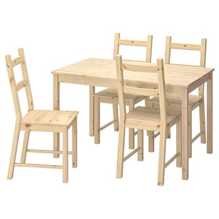 Стол и 4 стула, сосна, 120 см IKEA INGOLF ИНГОЛЬФ, IVAR ИВАР 490.973.50