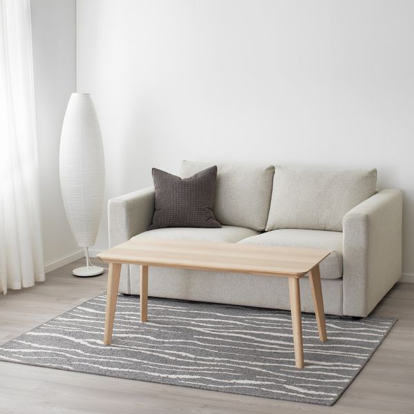 Ковер безворсовый, светло-серый 133x195 см IKEA GLUMSÖ ГЛУМСЁ 904.079.67 - фото 5