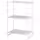 JOSTEIN Стеллаж - д/дома/улицы/металлический белый 61x40x90 см