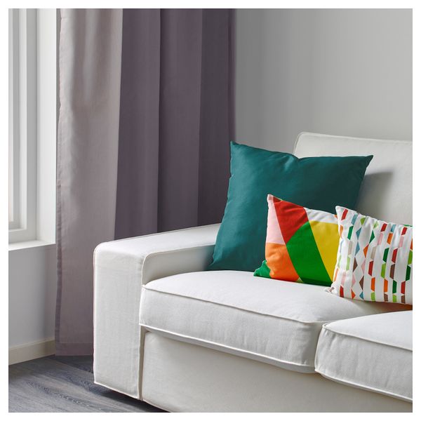 Подушка КРОНЭРТ, зелено-синий (40x40 см) - фото 2