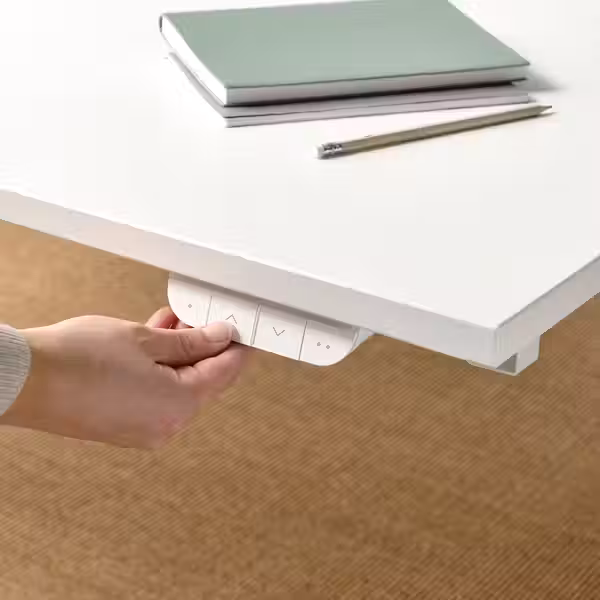 MITTZON МИТТЗОН Стол/трансф - электрический белый 160x60 см - фото 8