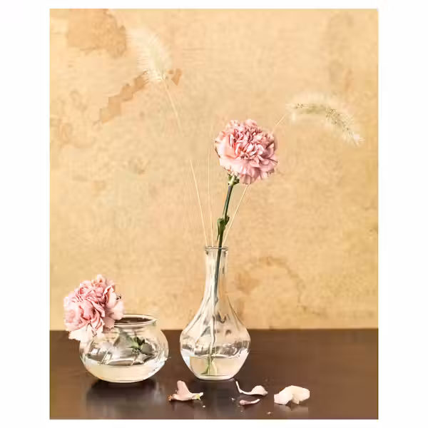 VILJESTARK Ваза - прозрачное стекло 17 см - фото 4