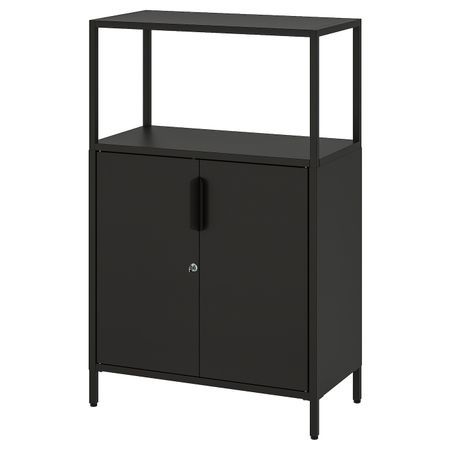Шкаф с дверями, антрацит 70x110 см IKEA TROTTEN ТРОТТЕН 604.748.83