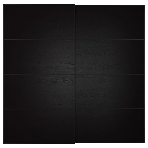 Пара раздвижных дверей ИЛЬСЕНГ, черно-коричневый черно-коричневый - фото 1