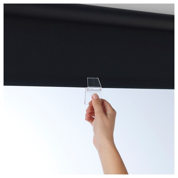 Рулонная штора, блокирующая свет ТУППЛЮР, черный - схема-чертеж с размерами