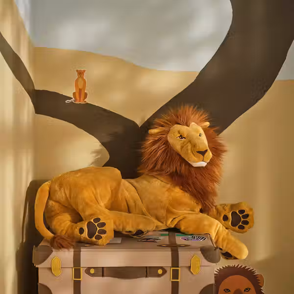 DJUNGELSKOG Мягкая игрушка - лев - схема-чертеж с размерами