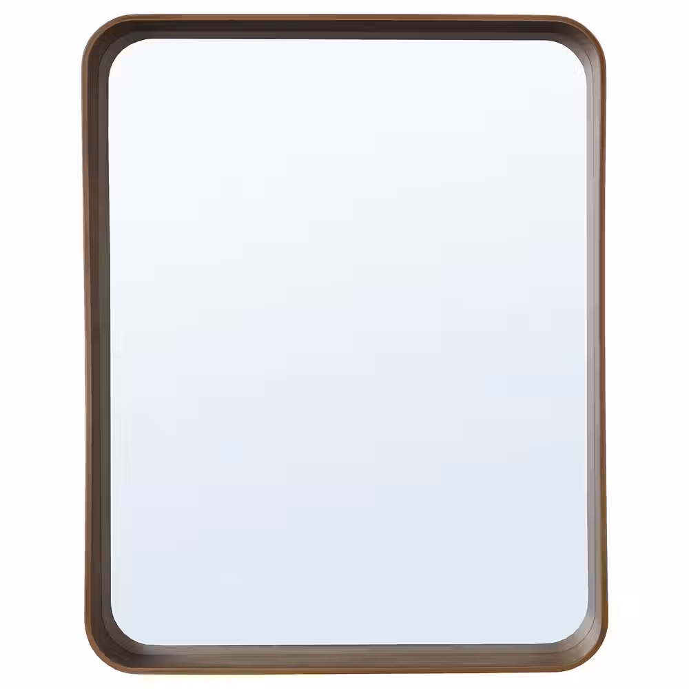 DVÄRGSYREN ДВЭРГСЮРЕН Зеркало - шпон грецкого ореха 40x50 см - фото 1