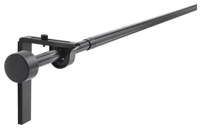 RÄCKA Гардинный карниз/комбинация - чёрный 120-210 см