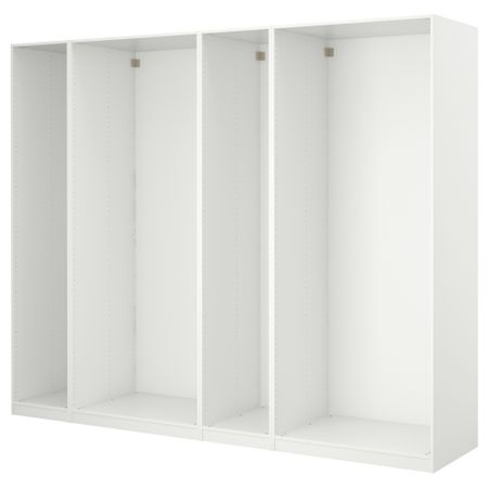 4 каркаса гардеробов, 250x35x201 см, белый IKEA PAX ПАКС 698.954.45