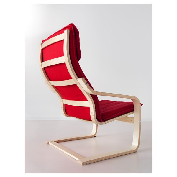 Кресло ПОЭНГ, березовый шпон, Ранста красный - фото 3
