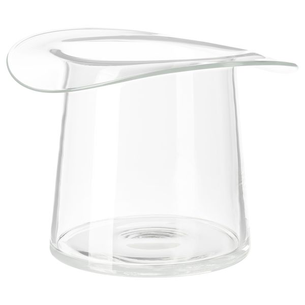 Ваза ОМЕДЕЛЬБАР, прозрачное стекло (19 см) - фото 1