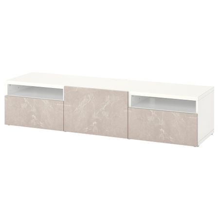 Тумба под ТВ с ящиками и дверцей, 180x42x39 cm IKEA BESTÅ БЕСТО 494.324.65