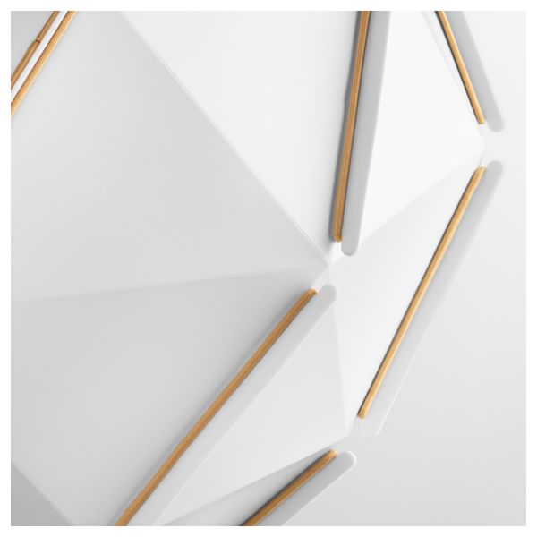 Подвесной светильник ШЁПЕННА, овал (35 см) - схема-чертеж с размерами