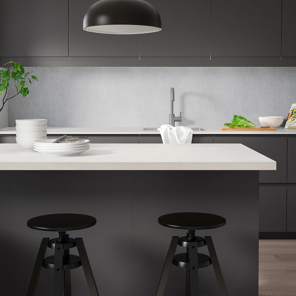 Столешница под заказ, белый под камень/ламинат 30-45x3.8 см IKEA SÄLJAN СЭЛЬЯН 604.204.42 - схема-чертеж с размерами