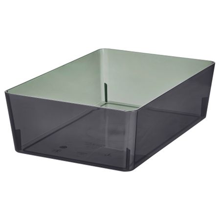 Контейнер, прозрачный черный, 18x26x8 см IKEA KUGGIS КУГГИС 905.685.40