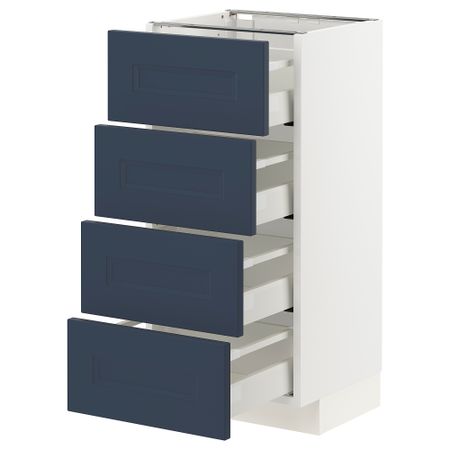 Напольный шкаф 4 фасада,4 ящика IKEA METOD МЕТОД, MAXIMERA МАКСИМЕРА 094.030.40