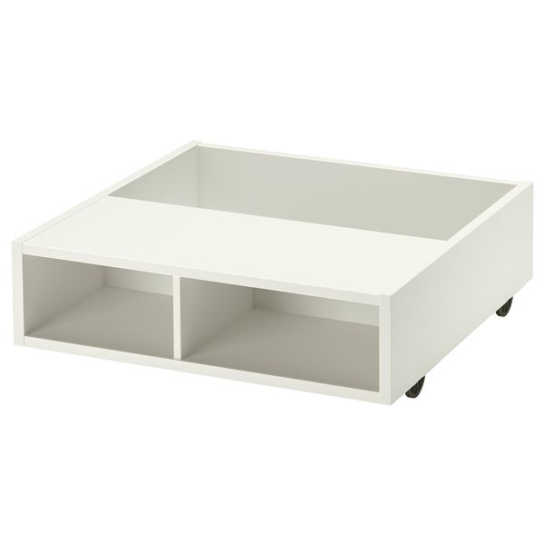 Подкроватный модуль, выдвижная тумба, 59x56 см, белый IKEA FREDVANG ФРЕДВАНГ 104.936.38 - фото 1