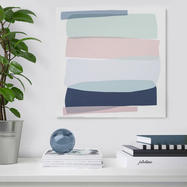 Картина, светло-зеленый светло-розовый/светло-сиреневый 30x30 см IKEA FRIDENE ФРИДЕНЭ 604.487.28 - схема-чертеж с размерами