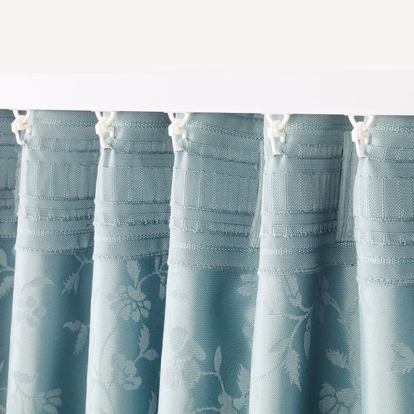 Гардины с прихватом, 2 шт., синий 145x300 см IKEA LISABRITT ЛИЗАБРИТТ 203.967.12 - фото 3