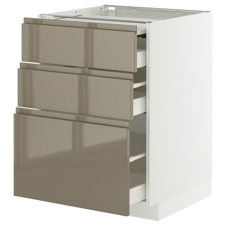 METOD / MAXIMERA Напольный шкаф с выдвиж панелью/3ящ