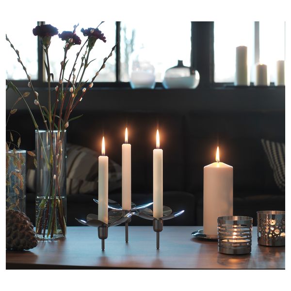 Подсвечник для 3 свечей СТОКГОЛЬМ, нержавеющ сталь - фото 2