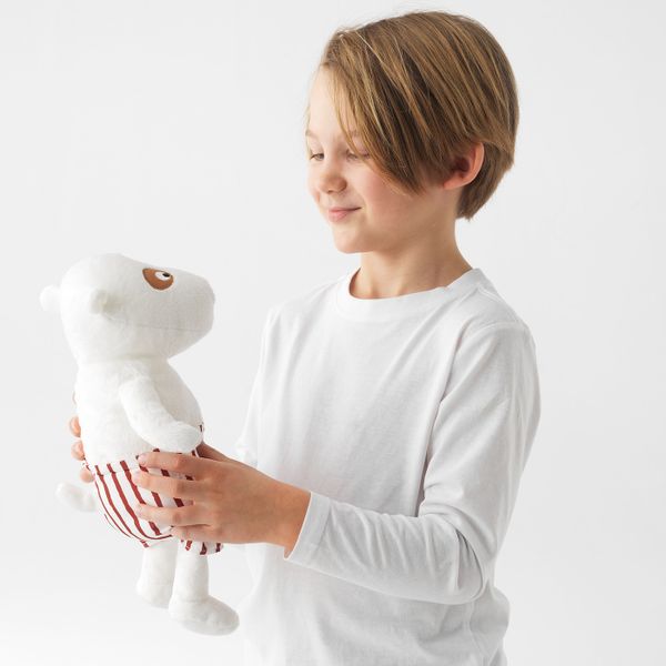 Мягкая игрушка, собака 32 см IKEA VÄNLIGHET ВЭНЛИГХЕТ 804.413.25 - схема-чертеж с размерами