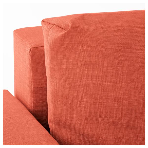 Диван-кровать 3-местный ФРИХЕТЭН, Шифтебу темно-оранжевый - схема-чертеж с размерами