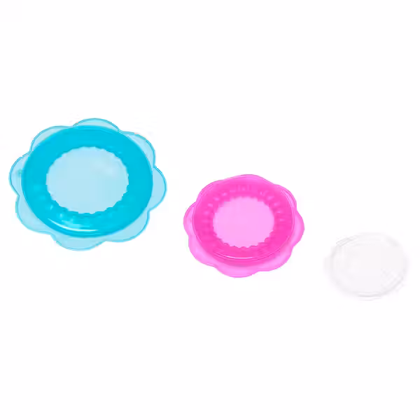 ÖVERMÄTT Крышка для продуктов, 3 шт. - силикон разноцветный - фото 1