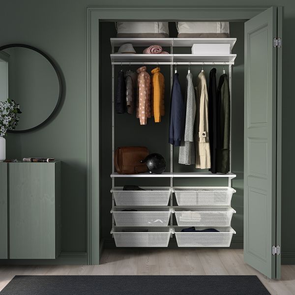 Гардероб, комбинация, белый 125x40x201 см IKEA BOAXEL БОАКСЕЛЬ 693.323.75 - фото 3