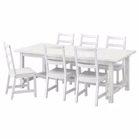NORDVIKEN / NORDVIKEN Стол и 6 стульев