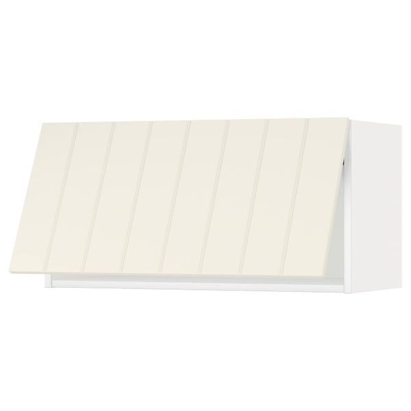 Навесной горизонтальный шкаф, белый/Хитарп белый с оттенком 80x40 см IKEA METOD МЕТОД 993.938.95 - схема-чертеж с размерами
