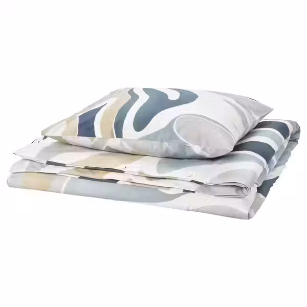 MYGGLASVINGE МЮГГЛАСВИНГЕ Пододеяльник и наволочка - фото 1