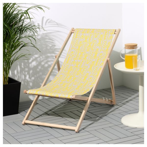 Пляжный стул МЮСИНГСО, желтый - фото 3
