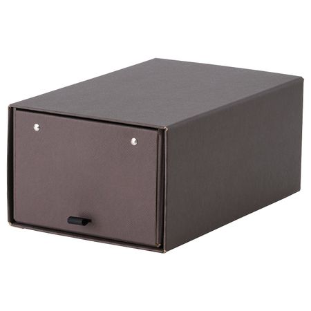 Коробка для обуви, темно-коричневый 34x22x15 см IKEA ANILINARE АНИЛИНАРЕ 204.767.61