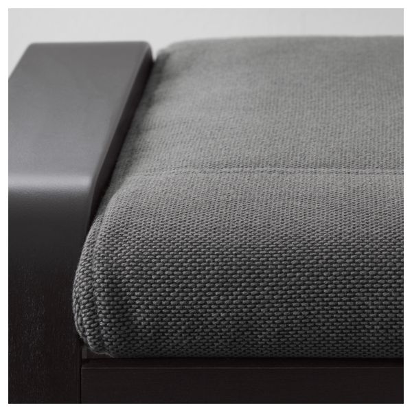 Табурет для ног ПОЭНГ, черно-коричневый, Финнста серый - фото 3