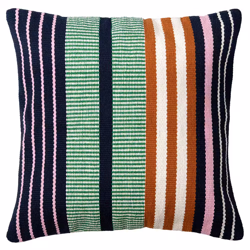 MÄVINN МЭВИНН Чехол на подушку - разноцветный/орнамент «полоска» 50x50 см - фото 1