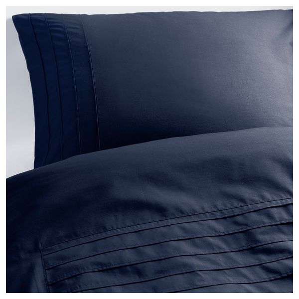 Пододеяльник и 1 наволочка АЛЬВИНЕ СТРО, синий (150x200/50x70 см) - фото 1